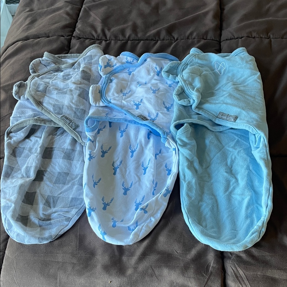SwaddleMe Baby Swaddles in Gray and Blue